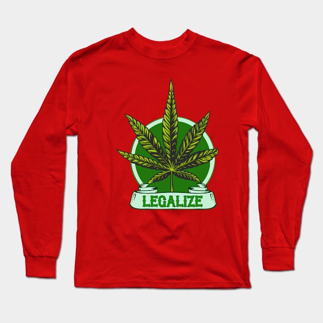 LEGALIZE Long Sleeve T-Shirt by theanomalius_merch